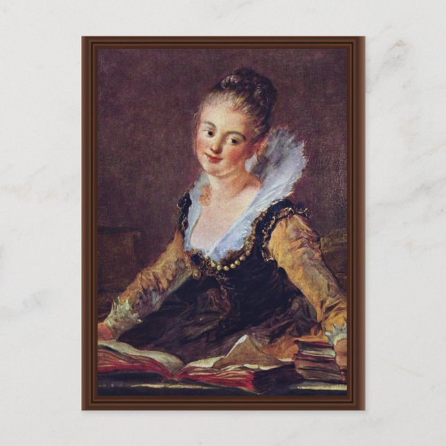 Carte Postale Le Lecteur De Fragonard Jean-Honoré (Meilleure Qua (Devant)