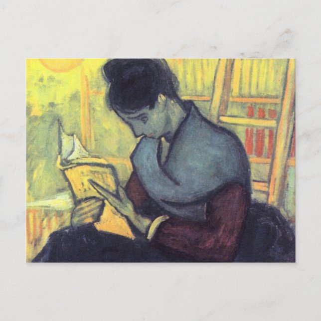 Carte Postale Le lecteur de romans de Vincent van Gogh (Devant)