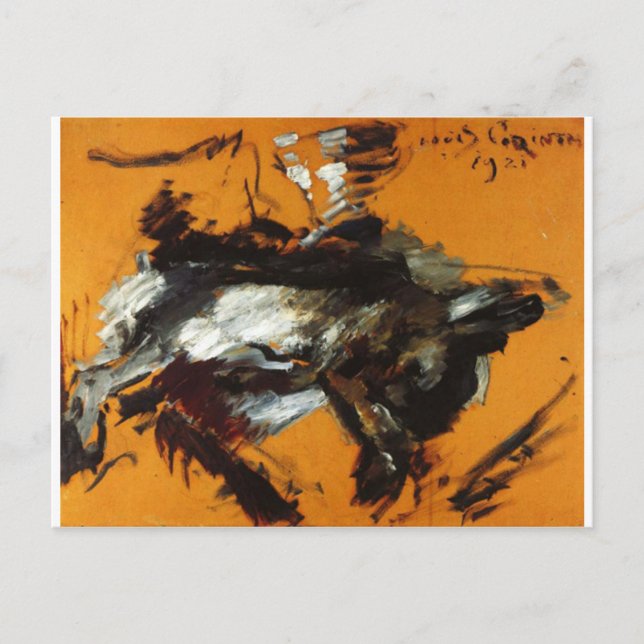 Carte Postale Le lièvre de Lovis Corinth (Devant)