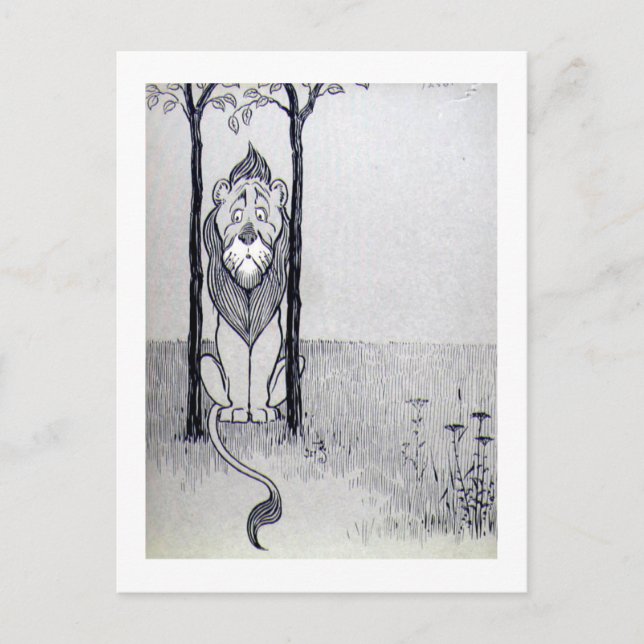 Carte Postale Le Lion Lâche (Devant)