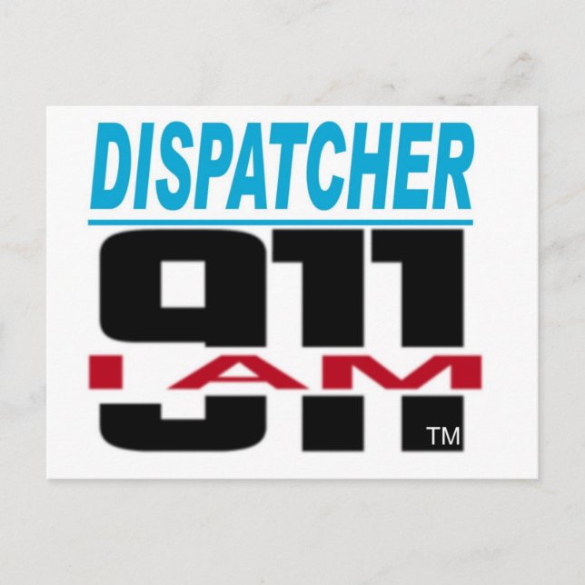 Carte Postale Le logo de I Am 911 pour Fire, EMS, Dispatch! (Devant)