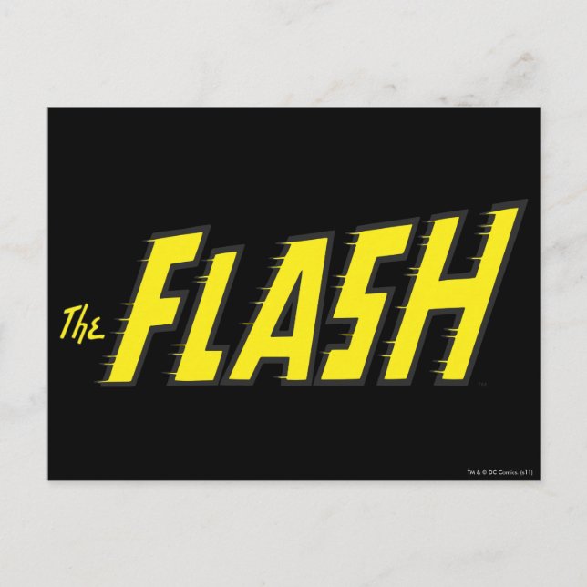 Carte Postale Le logo Flash Jaune (Devant)