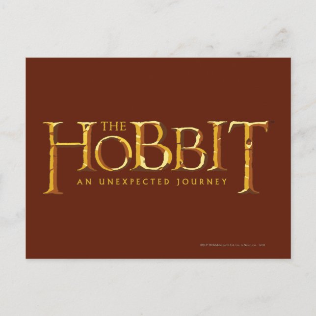 Carte Postale Le logo Hobbit Gold (Devant)
