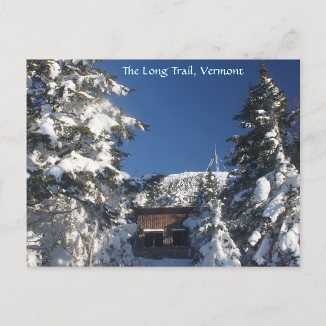 Carte Postale Le Long Trail, Vermont en hiver (Devant)