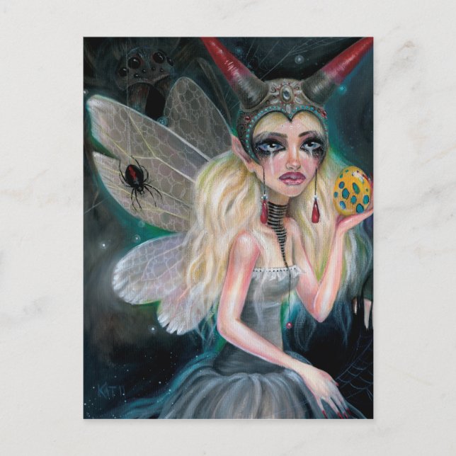 Carte Postale Le long vint une araignée (Devant)