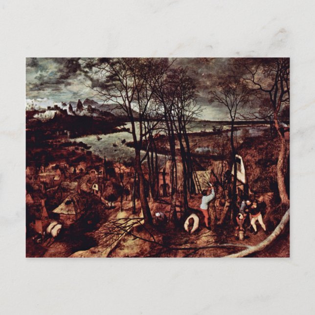 Carte Postale Le Lourd Jour (Mois De Février Ou Mars) Par Bru (Devant)
