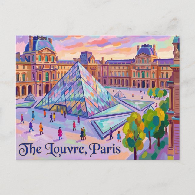 Carte Postale Le Louvre France (Devant)
