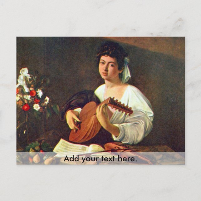 Carte Postale Le Lute Player (Devant)