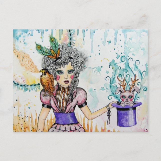 Carte Postale Le magicien (Devant)