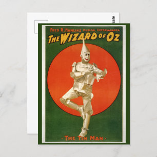 Carte Postale Le Magicien d'Oz, Tinman Musical
