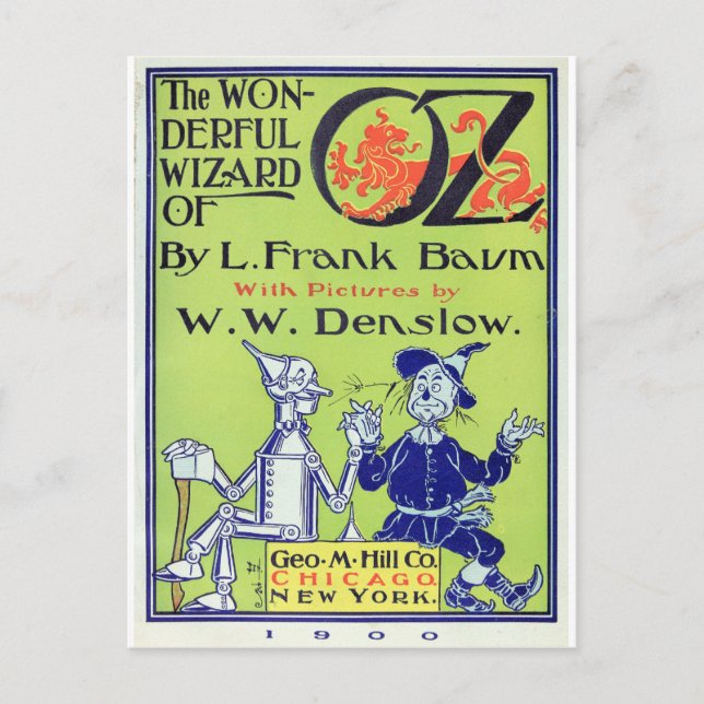 Carte Postale Le Magicien Merveilleux d'Oz — 1900 (Devant)