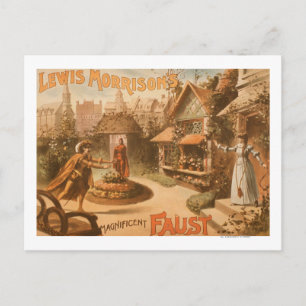 Carte Postale Le Magnifique Faust Theatre de Lewis Morrison