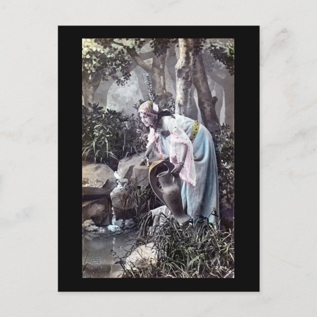 Carte Postale Le magnifique Maiden Romantique Français 1906 Vint (Devant)