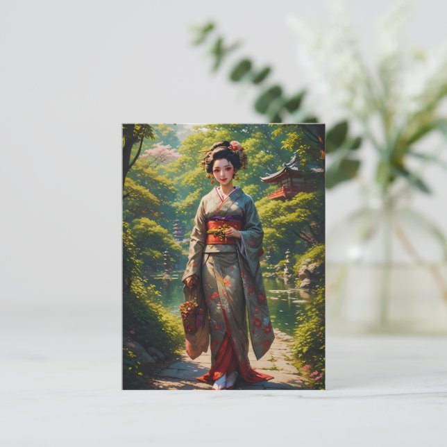 Carte Postale Le Maiden du jardin vert (Debout devant)