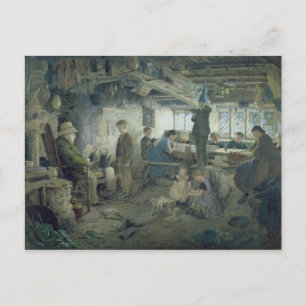 Carte Postale Le maître d'école, 1868