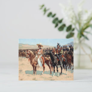 Carte Postale Le major mexicain par Frederic Remington (1889)