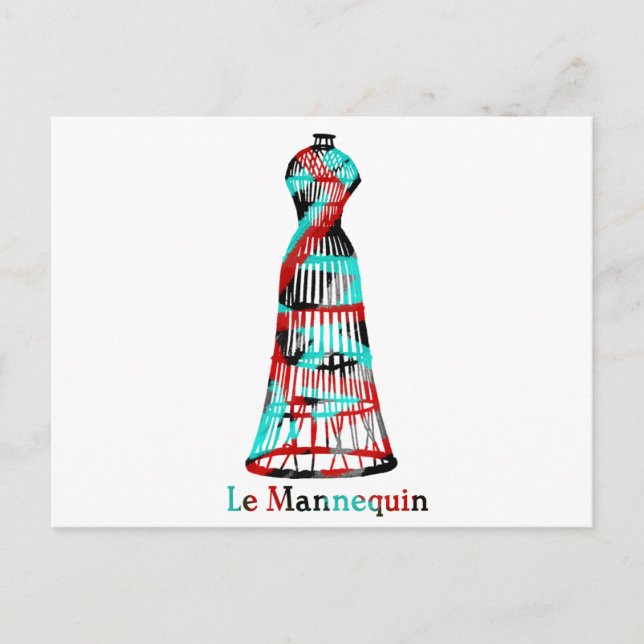 Carte Postale Le Mannequin (Devant)