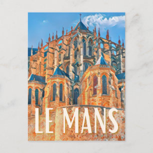 Carte Postale Le Mans Photo Vintage 