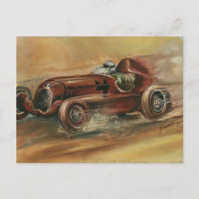 Carte Postale Le Mans Racecar par le harpiste d'Ethan (Devant)