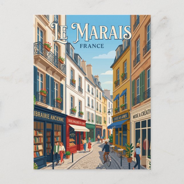 Carte Postale Le Marais France (Devant)