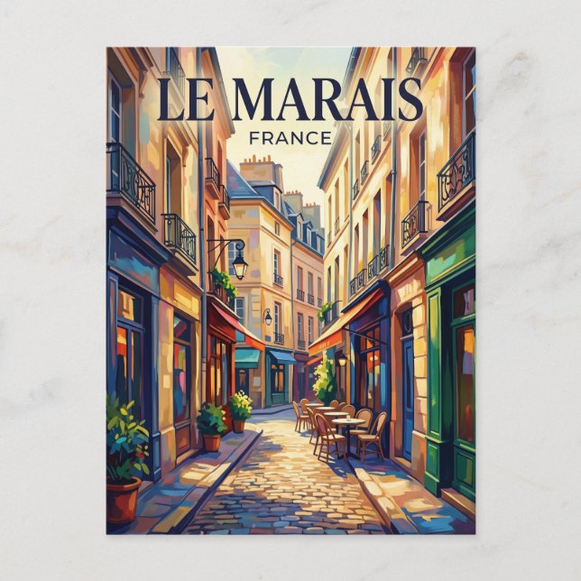 Carte Postale Le Marais France (Devant)