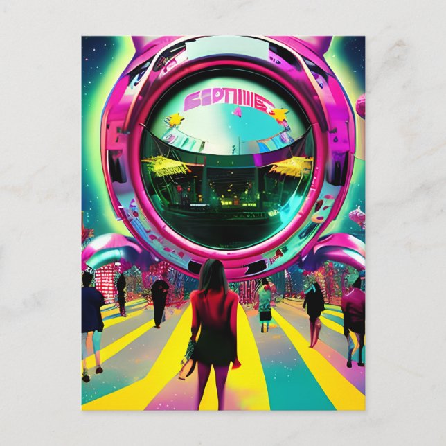 Carte Postale Le marché de l'avenir (Devant)