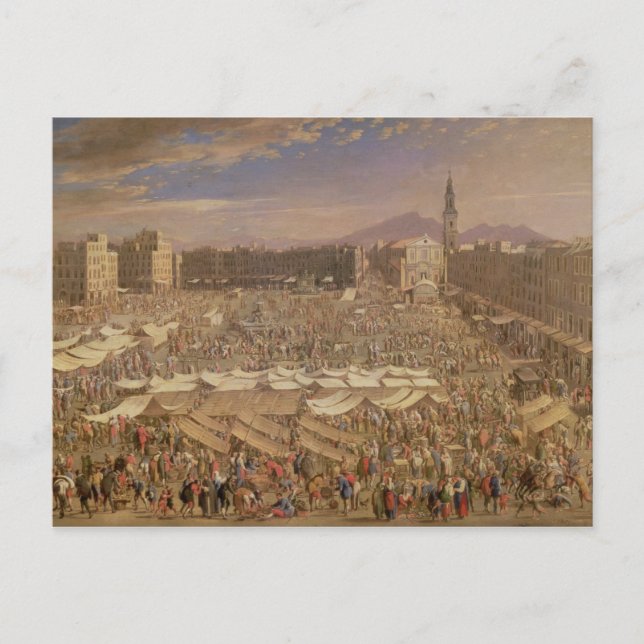 Carte Postale Le marché de Naples (Devant)