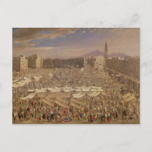 Carte Postale Le marché de Naples