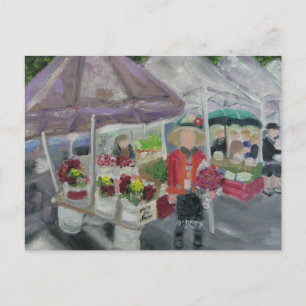 CARTE POSTALE LE MARCHÉ DES AGRICULTEURS