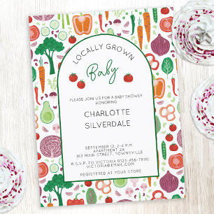 Carte Postale Le marché des agriculteurs Baby shower cultivé loc