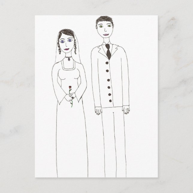 Carte Postale Le mariage Classique (Devant)