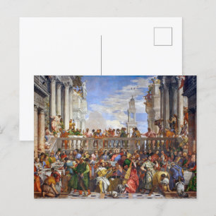 Carte Postale Le Mariage de Cana   Paolo Veronese