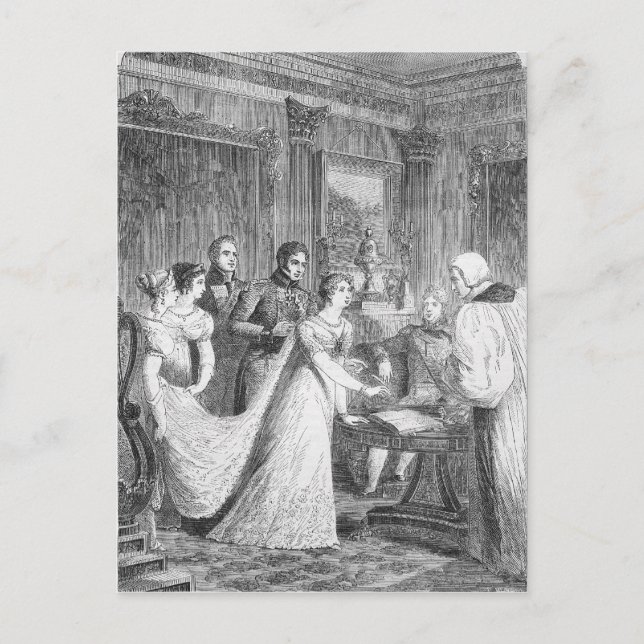 Carte Postale Le mariage de la princesse Charlotte de (Devant)