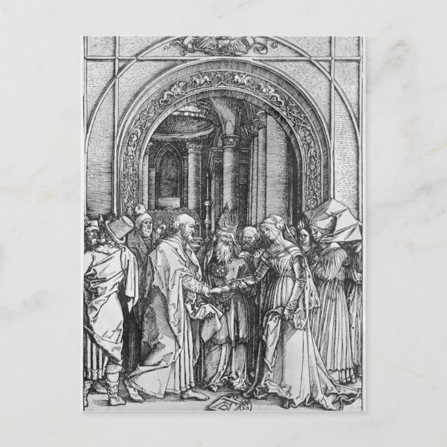 Carte Postale Le mariage de la Vierge (Devant)