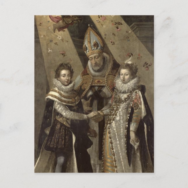 Carte Postale Le mariage de Louis XIII (Devant)