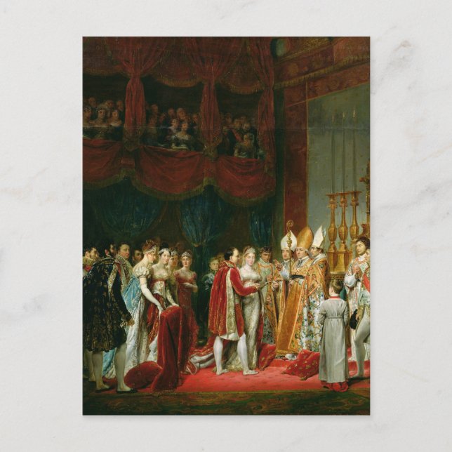 Carte Postale Le mariage de Napoléon Ier et Marie (Devant)
