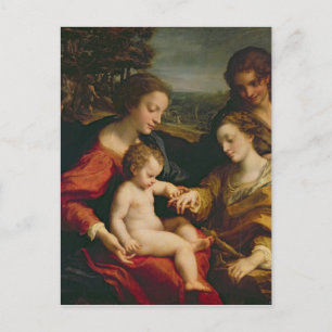 Carte Postale Le mariage mystique de Sainte Catherine de