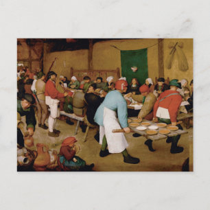 Carte Postale Le Mariage paysan par Pieter Bruegel l'Ancien
