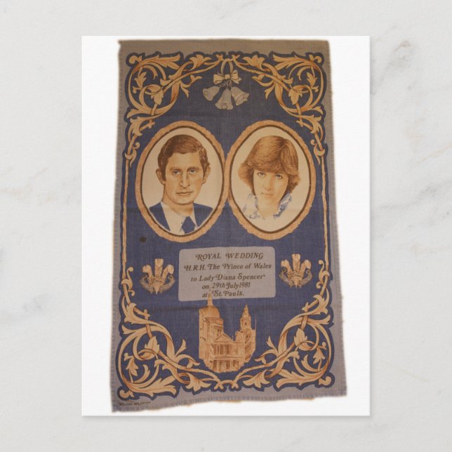 Carte Postale Le mariage royal : (Devant)