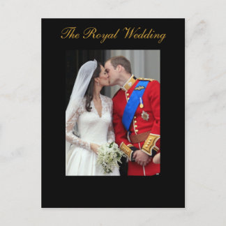Carte Postale Le Mariage royal du prince William Kate Middleton