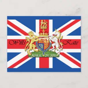 Carte Postale Le Mariage royal Wills et Kate