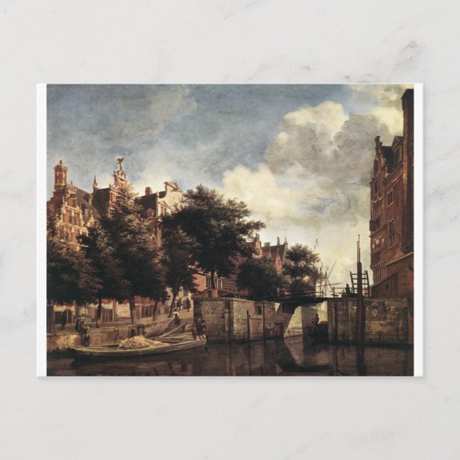 Carte Postale Le Martelaarsgracht à Amsterdam par Adriaen (Devant)