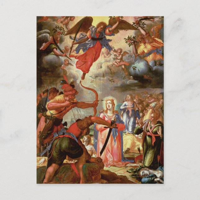 Carte Postale Le martyre de Saint Ursula, début du XVIIe siècle (Devant)