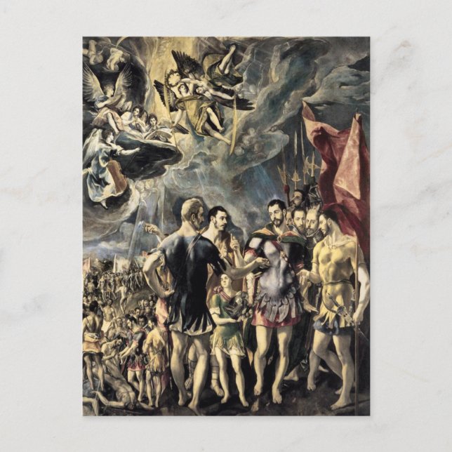 Carte Postale Le Martyre de St. Maurice par El Greco (Devant)