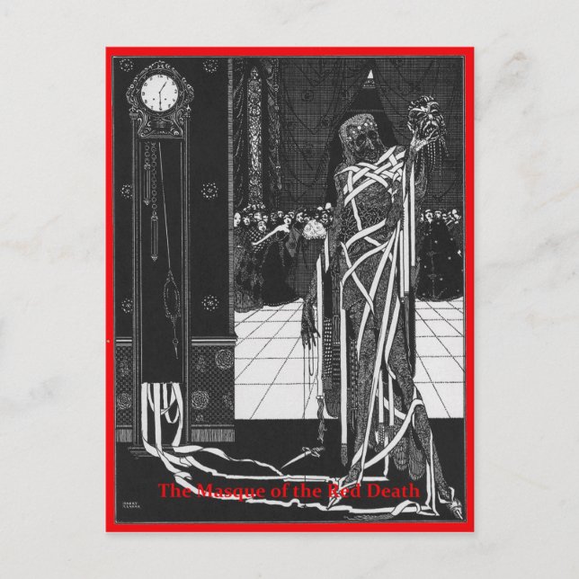 Carte Postale Le Masque de la Mort Rouge (Devant)