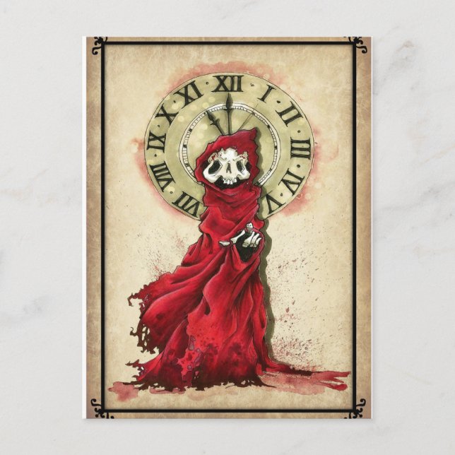 Carte Postale Le Masque de la Mort Rouge, Edgar Allan Poe (Devant)