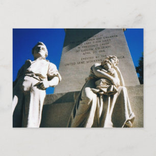 Carte Postale Le massacre historique de Ludlow du 20 avril 1914