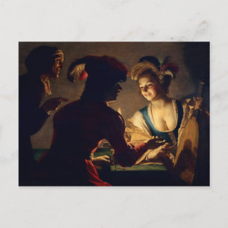 Carte Postale Le Matchmaker - Gerrit Van Honthorst