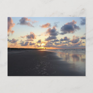 Carte Postale Le matin de la plage du soleil