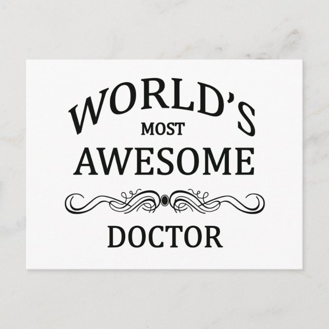 Carte Postale Le médecin le plus génial du monde (Devant)